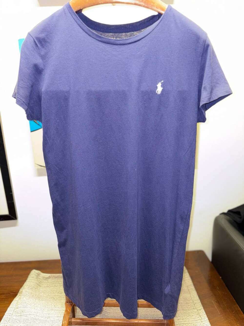 Polo Ralph Lauren T-Shirt Dress Size XL Blue Navy Logo